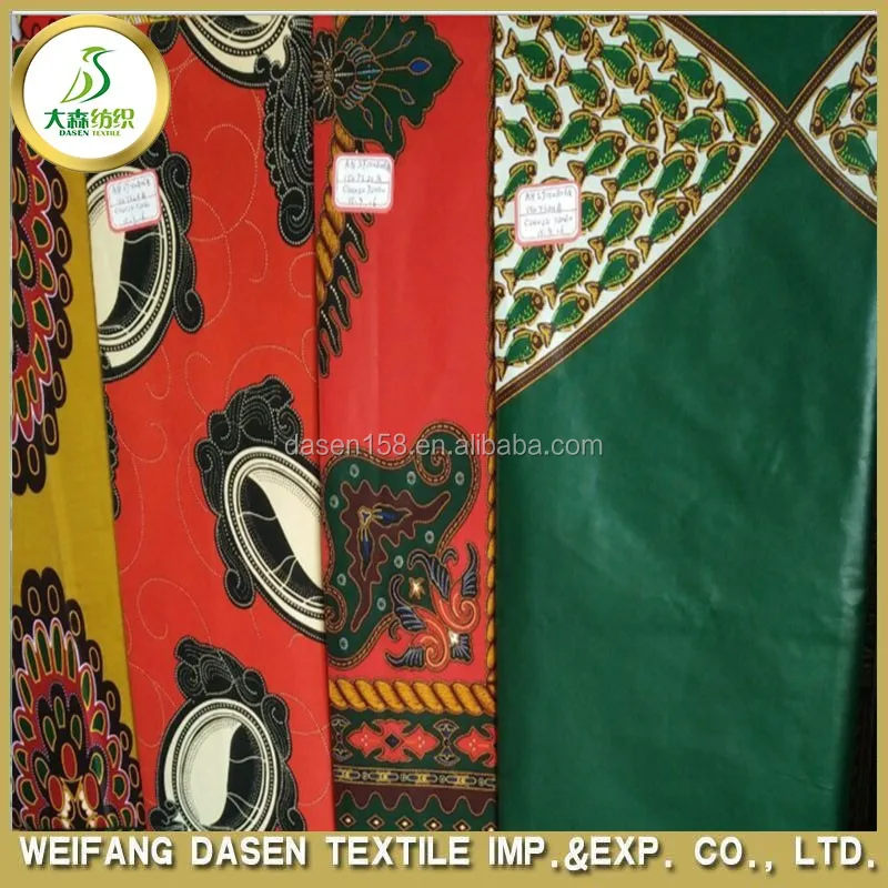 Export to Kenya polyester cotton african wax prints fabric