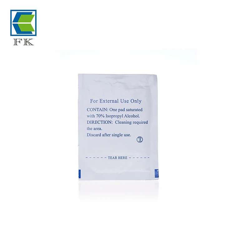 
70% Isopropyl alcohol pad sterile disposable alcohol prep pad alcohol wipe manufacturer 