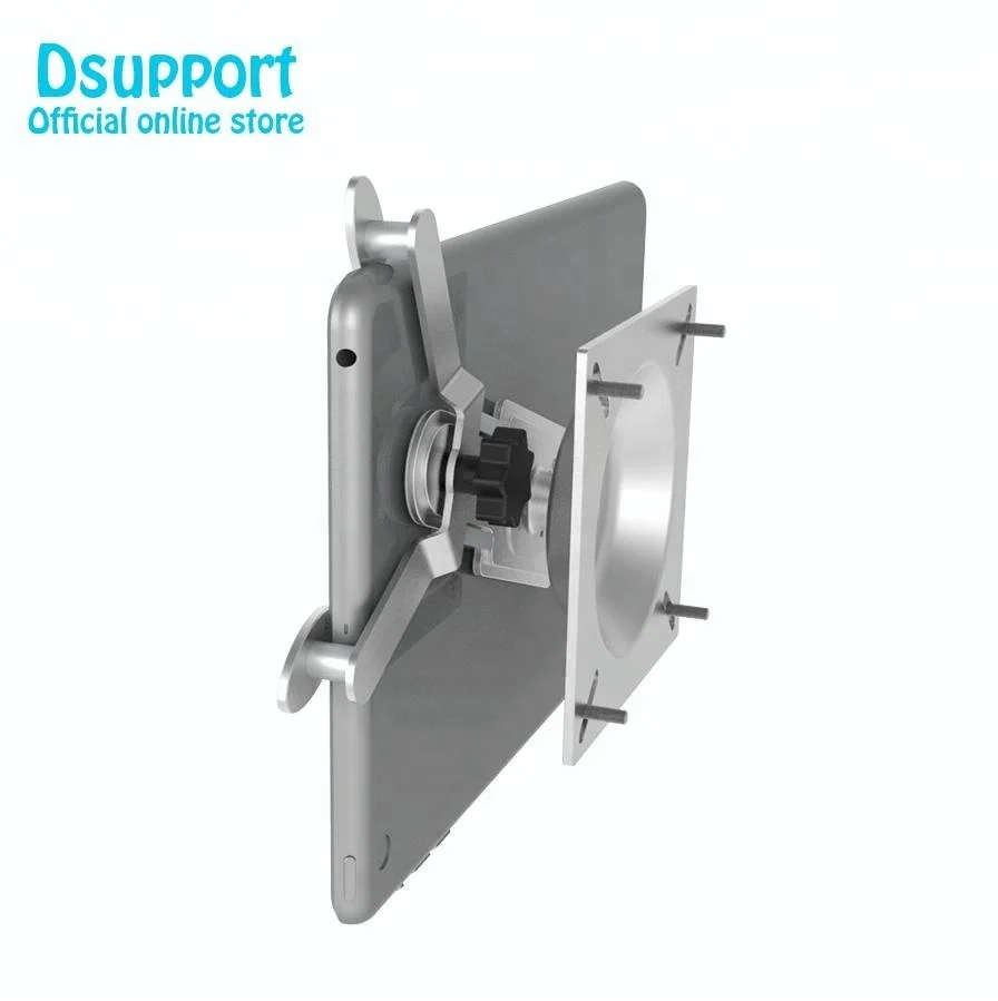 Настенная Подставка для планшета 2 в 1, держатель для экрана из алюминиевого сплава, универсальный кронштейн для планшета 8-12 дюймов и смартфона более 3,5 дюймов