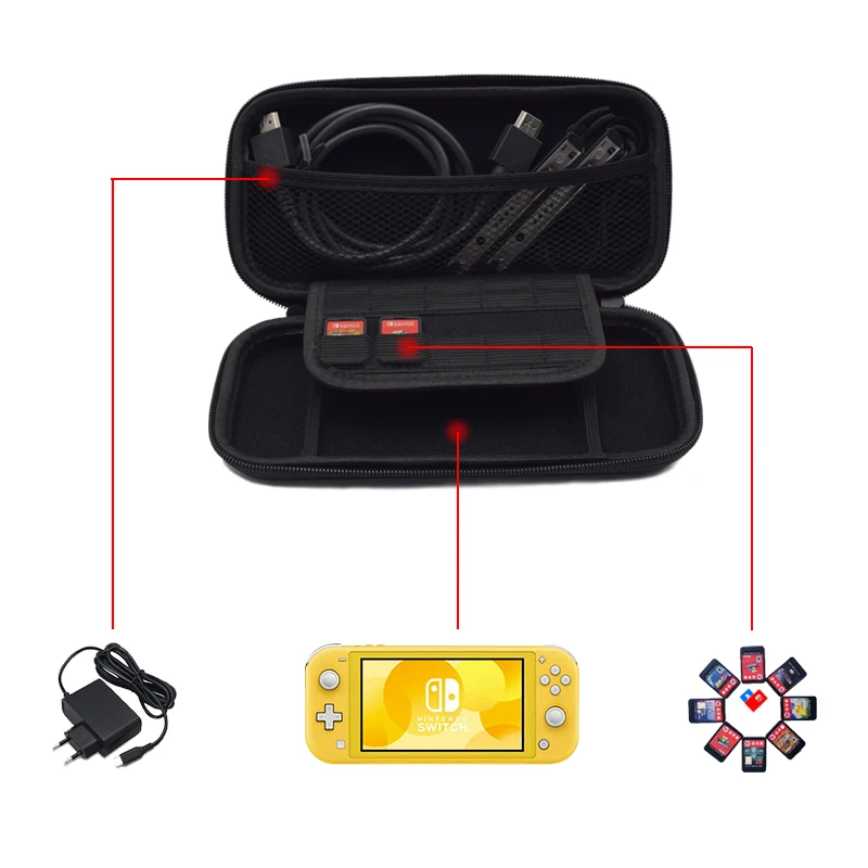 
Protective Travel Carrying Game Case For Nintendo Switch Lite 