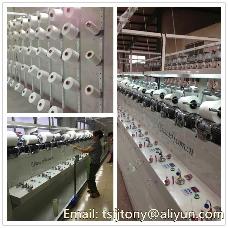 doubling assemble winding machines before yarn twisting using