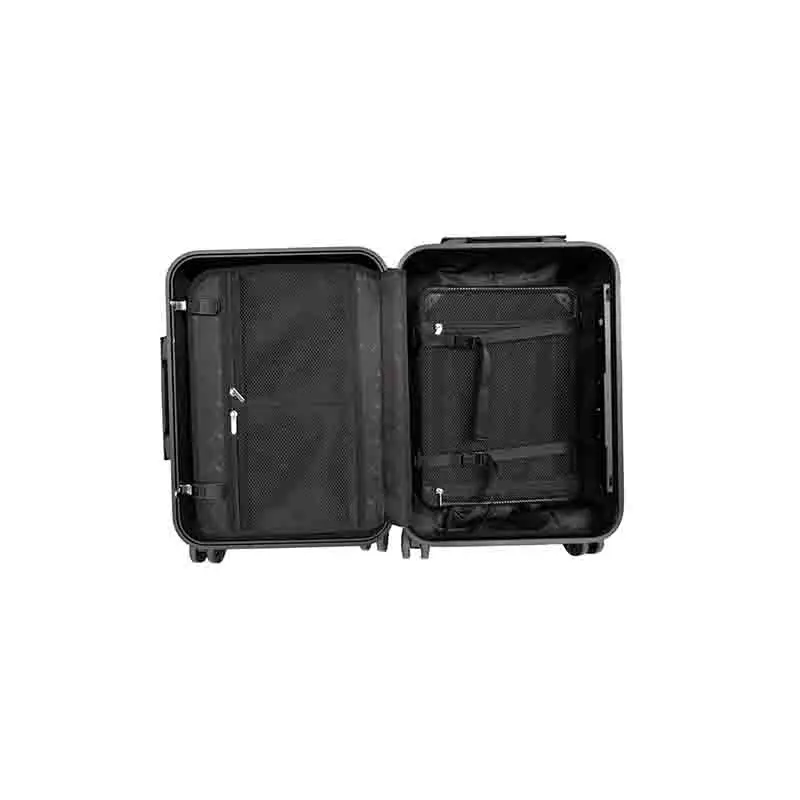 Latest Design Fashion Woven Style 4 Wheeled Zipper Luggage With Lock