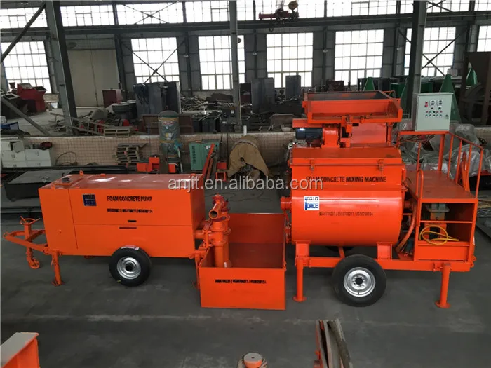 lightweight foam concrete machine mixer and pump,Integrated mixing equipment
