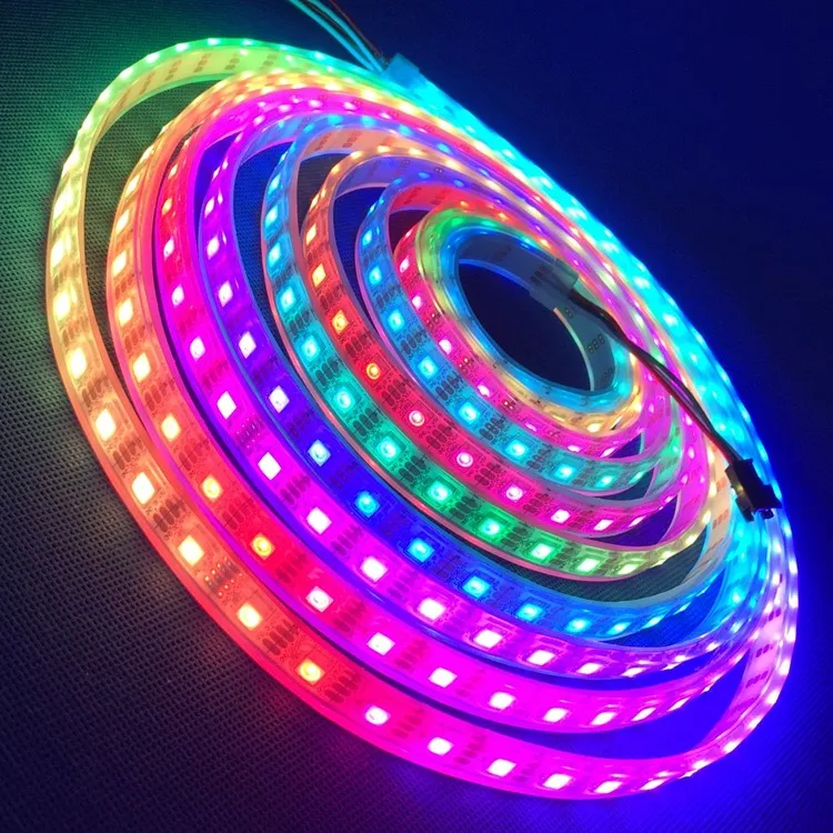 5050 RGBW Flexible 5V USB Powered Led Strip 25 Meter Programmable Apa 102 Led 144 Strip