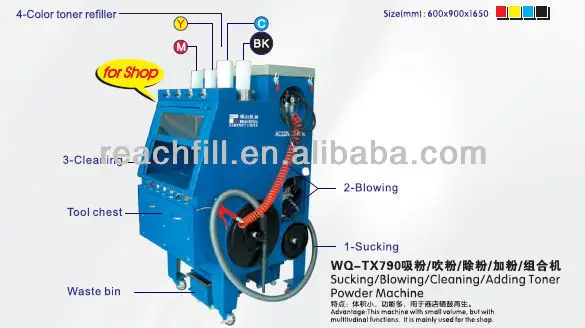 
HP,CANON,LASER,SANSUNG,printer cartridge fill & clean equipment 