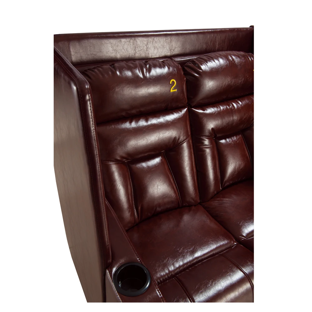 high quality Theater furniture fabric cinema love seat