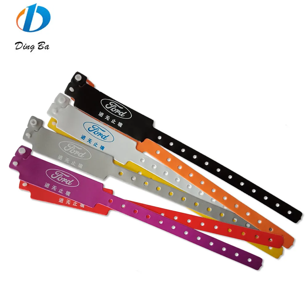 Виниловый одноразовый браслет, недорогой пользовательский ПВХ L-образный Новый, больничные мероприятия, пластиковые ID браслеты