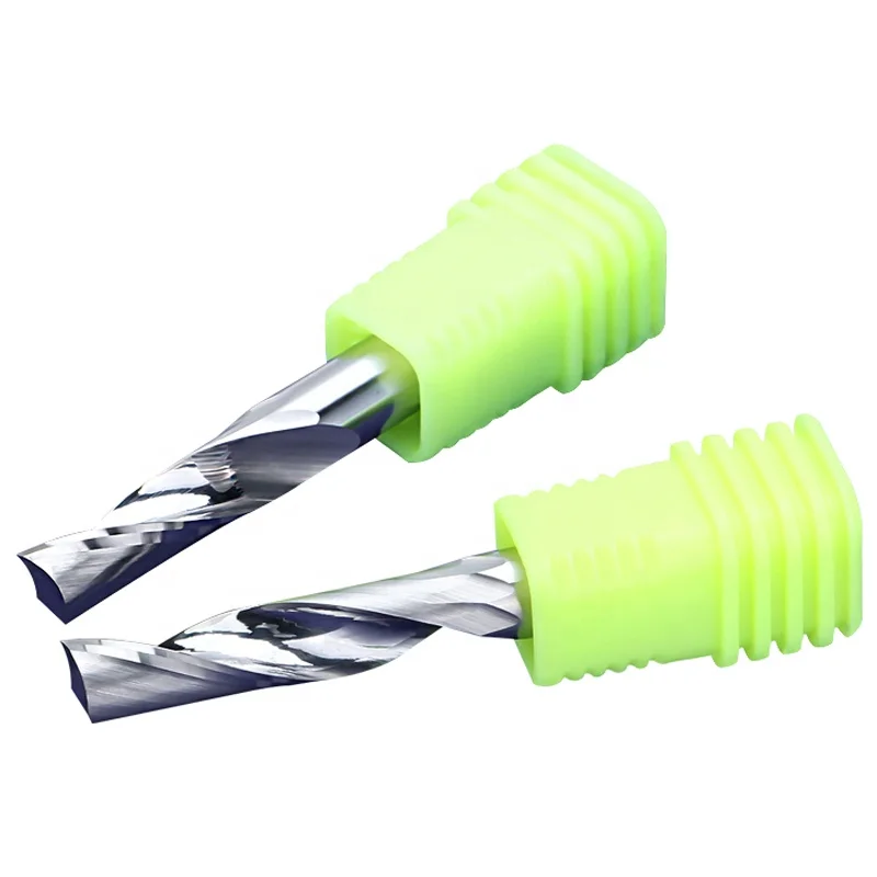 
4 6mm Factory supplier 1 Flute Tungsten carbide end mill for aluminum metal milling cutter bits 