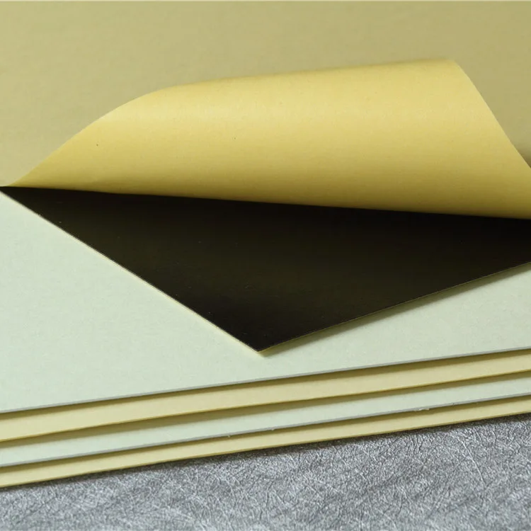 double sides white and black self adhesive  sheet pvc for photobook
