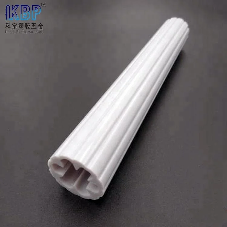 Grey Plum Blossom-Shape Abs Hard Tube Plastic Profile