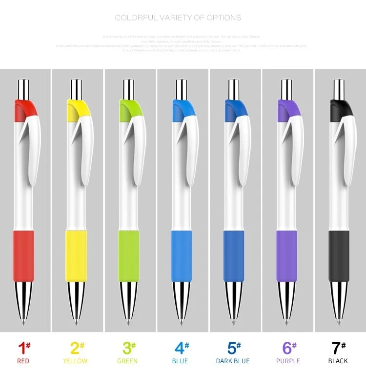 al por mayor Printed company names Advertising customized quality biro promotional pens with custom logo Printed