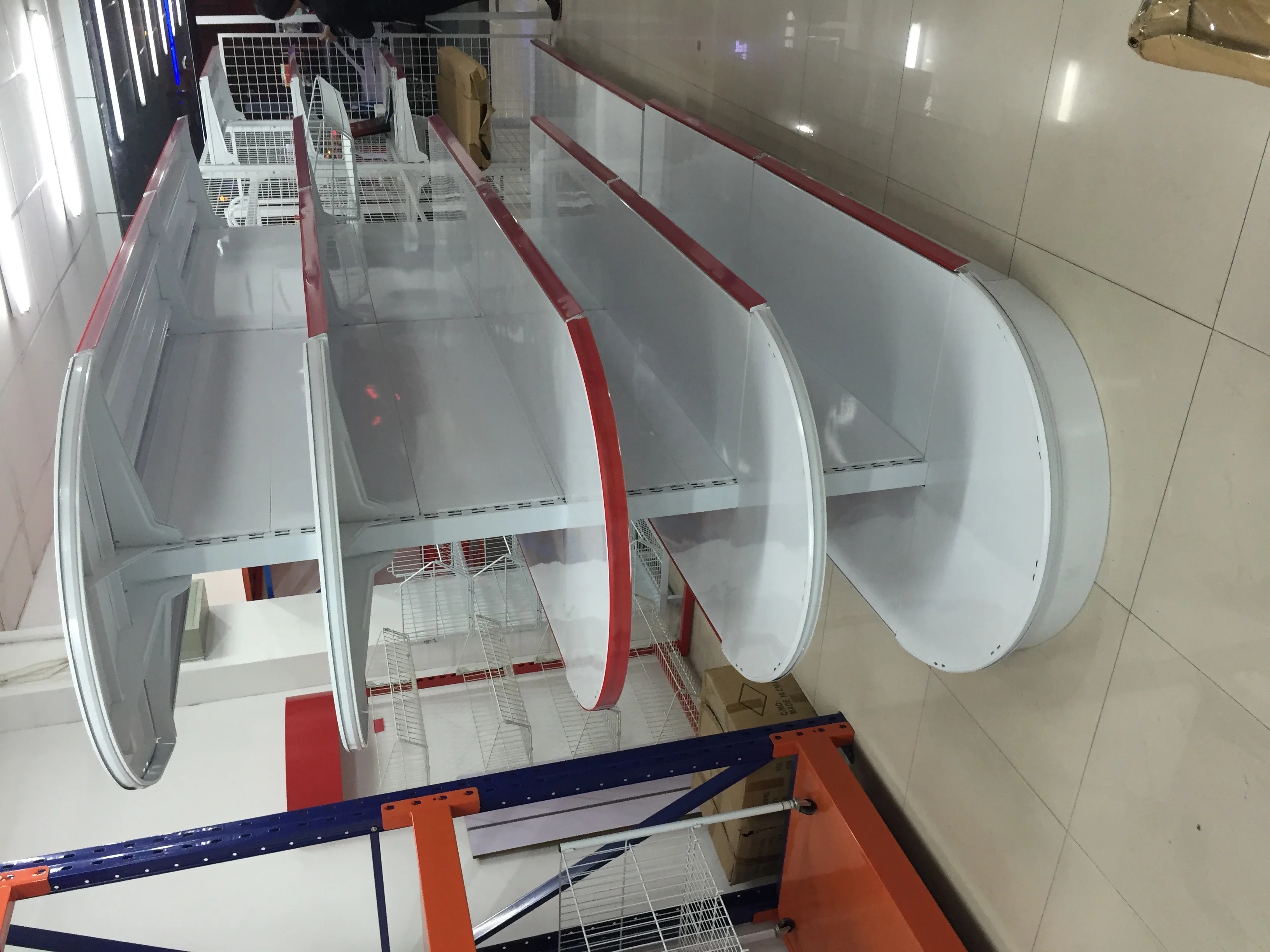 Популярная металлическая стойка 2019 задняя панель/задняя сетка/отверстие полка для gondola супермаркета