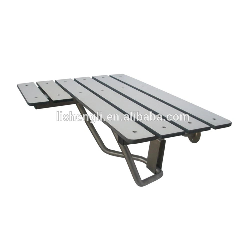 folding shower seat shower bench chair solid wood wall mounted