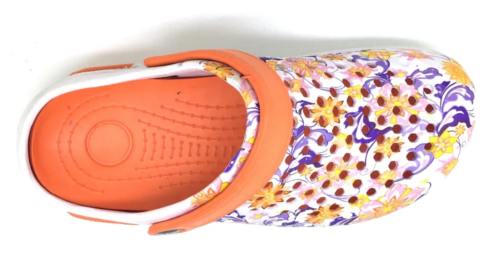 EVERTOP 2019 SS cheap sexy colorful flower printed eva ladies clog