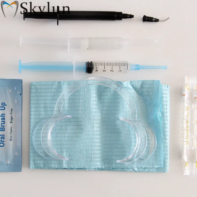 OEM Professional gel syringes kit gum protector zipper teeth whitening kits private logo