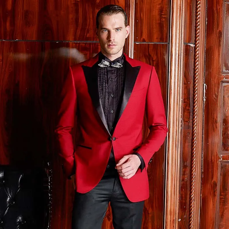 Half Canvas Mtm Bespoke Custom Made Luxurious Blazers Wedding Groom Suits Set for Men