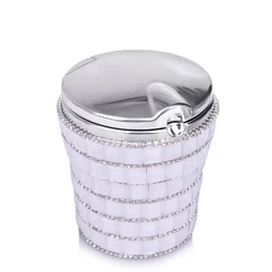 Роскошная креативная автомобильная светодиодная крышка Автомобильная пластиковая пепельница для легких со светодиодной лампой