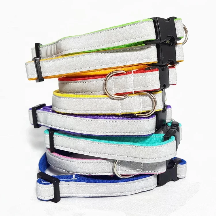 
Нейлоновый Светоотражающий ошейник из хлопка для собак и щенков с принтом для маленьких животных 