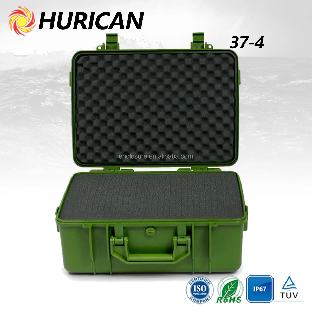 HURICAN IP67 waterproof equipment case protective case hard plastic cases wholesale