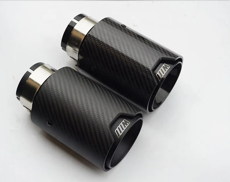 Настоящие наконечники выхлопных газов из углеродного волокна для BMW универсальные наконечники выхлопных газов