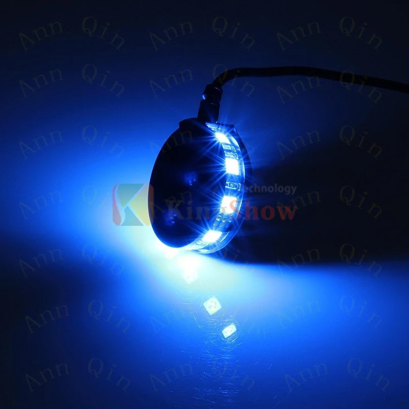 
Kingshowstar 2Pods Universal RGB 360 Degree Colorful Wheel Light Axle Center Motorcycle LED 