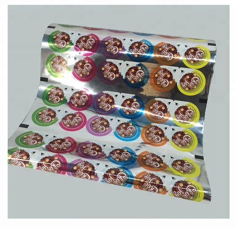 OEM products metalized  wrapping cup sealing film for packaging chocolate biscuit