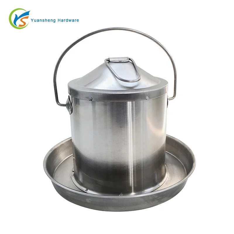 3 Litre Capacity stainless steel Water Drinker and Feeder chicken waterer chicken drinker poultry drinkers for chicken