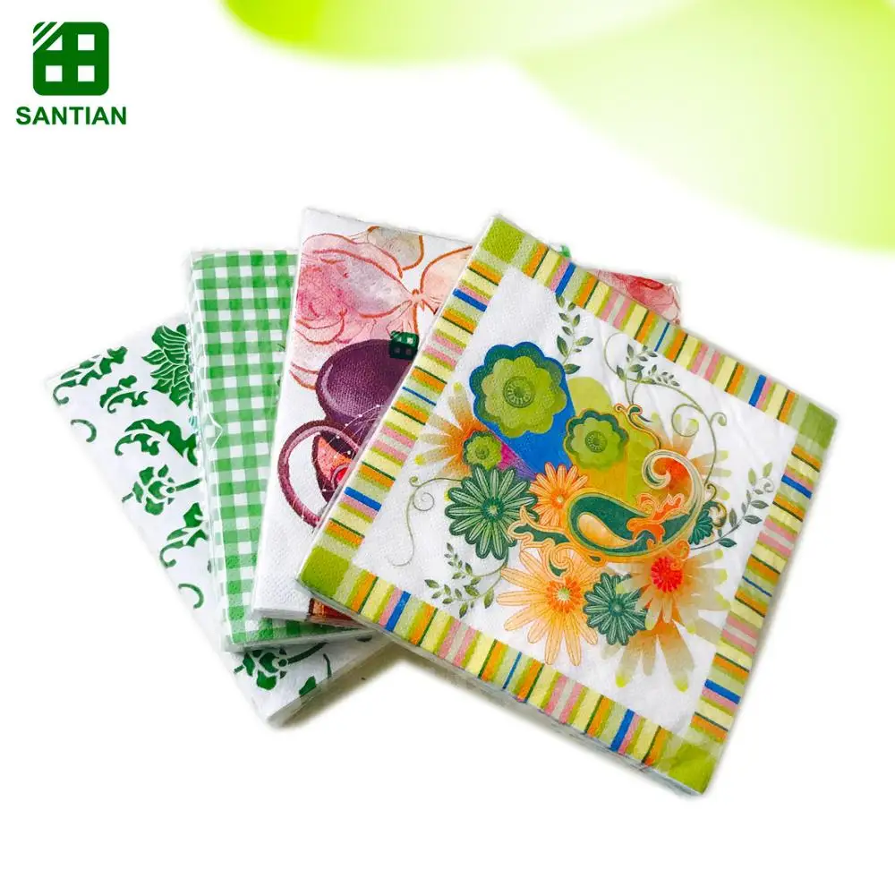 High Quality Personalized Pattern Printed Paper Dinner Napkins