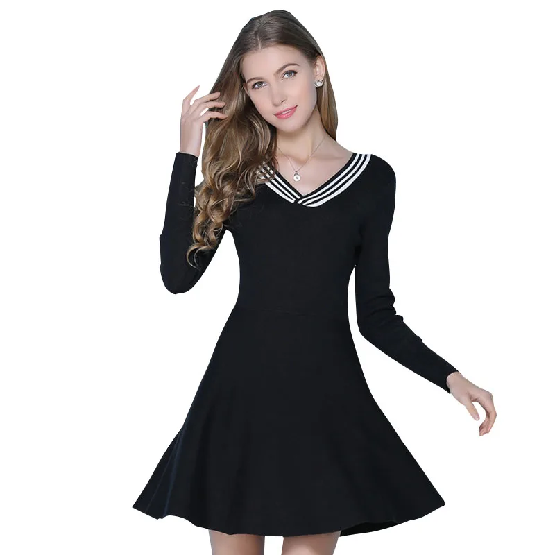 New autumn and font b winter b font of foreign trade Korean women long sleeved V