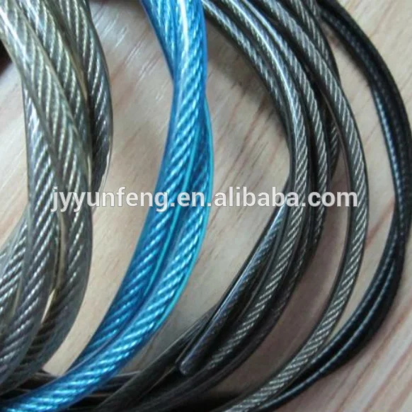 6 мм PA/PU/PVC/нейлон/ПП оцинкованный стальной трос, кабель из нержавеющей стали