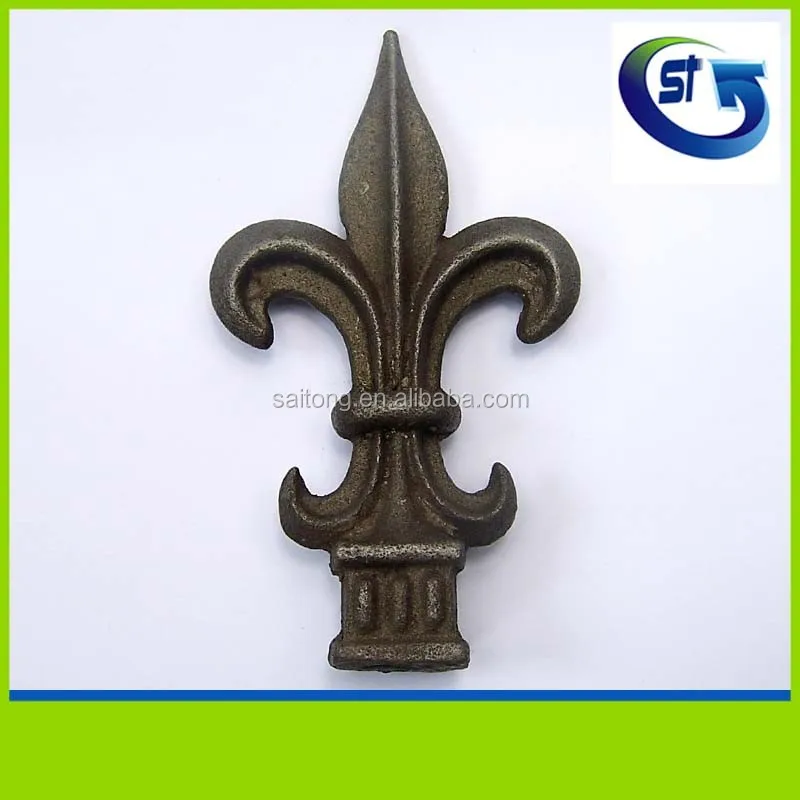 Cast iron forging iron galvanized wrought iron fence spearhead