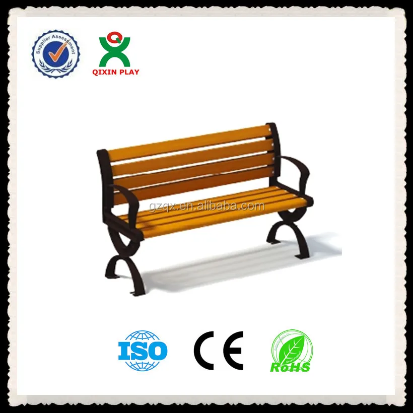 Fine Design Wood Park Bench/Antique cast iron bench/Outdoor Waiting benches/QX-144D