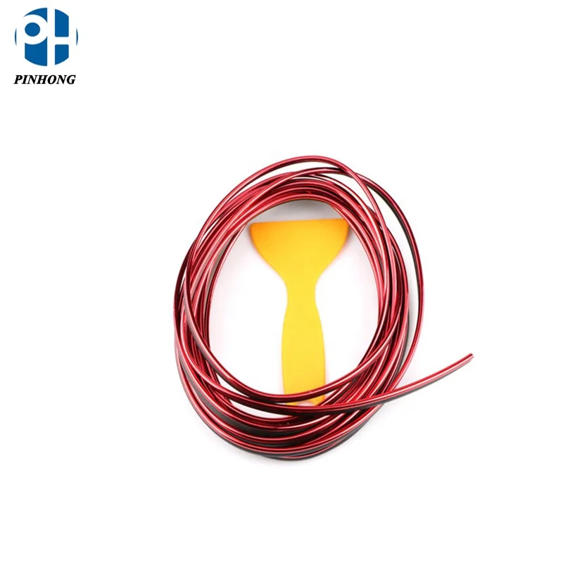 5M Car Van InteriorRed Point Edge Gap Door Panel Accessories Molding Line