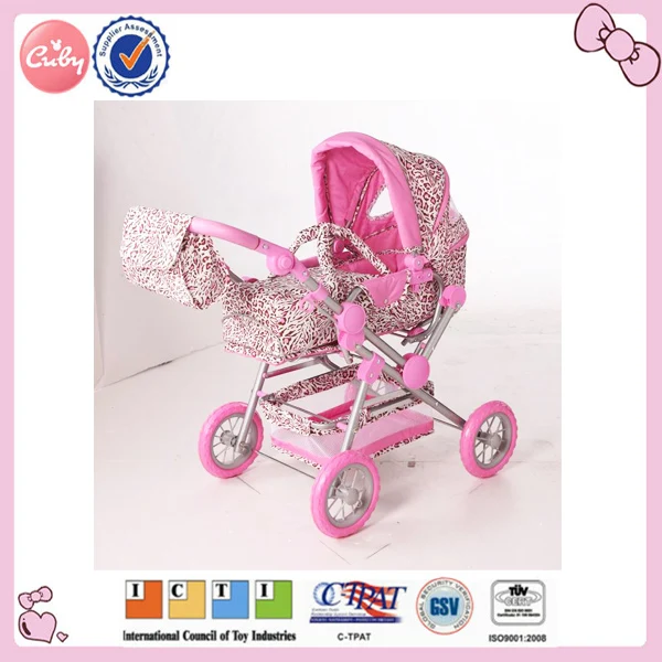Fabric metal  frame lovely toy doll buggy