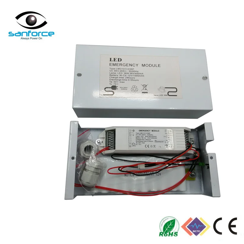 36W Led Panel Lights Rechargeable Battery Pack Emergency Conversion Kit