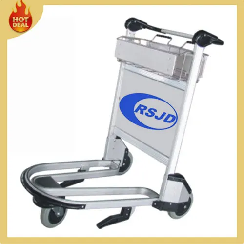 Пассажирские багажная тележка аэропорт багажа тележки с тормозом