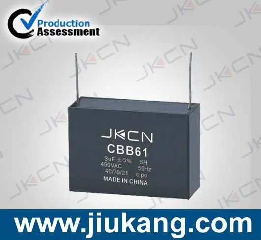 CBB61 Series Fan Capacitor for ceiling fan with CE Approval