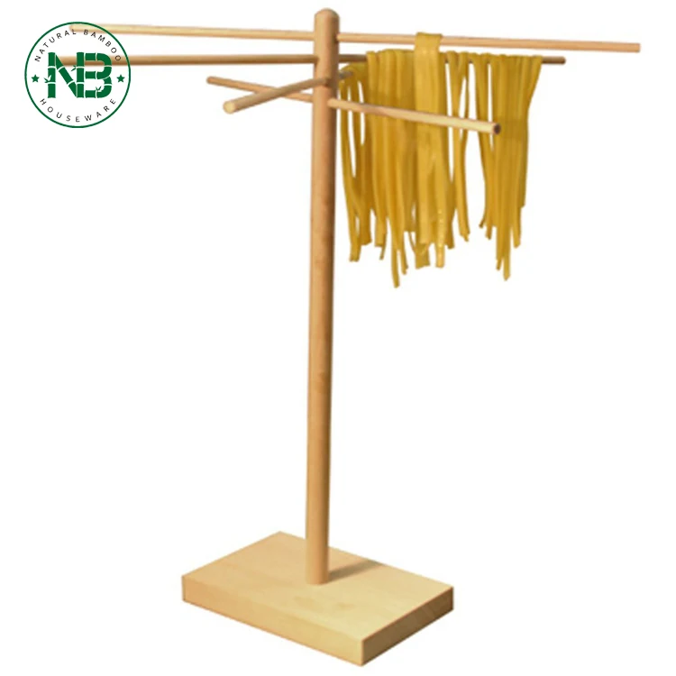 
Food noodle hanging holder bamboo pasta drying rack 