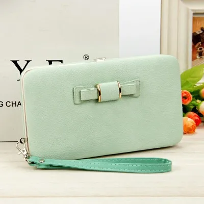 SW039 fashion clutch bag lady korean brand zipper girls wrist wallet cell phone ladies long butterfly purse