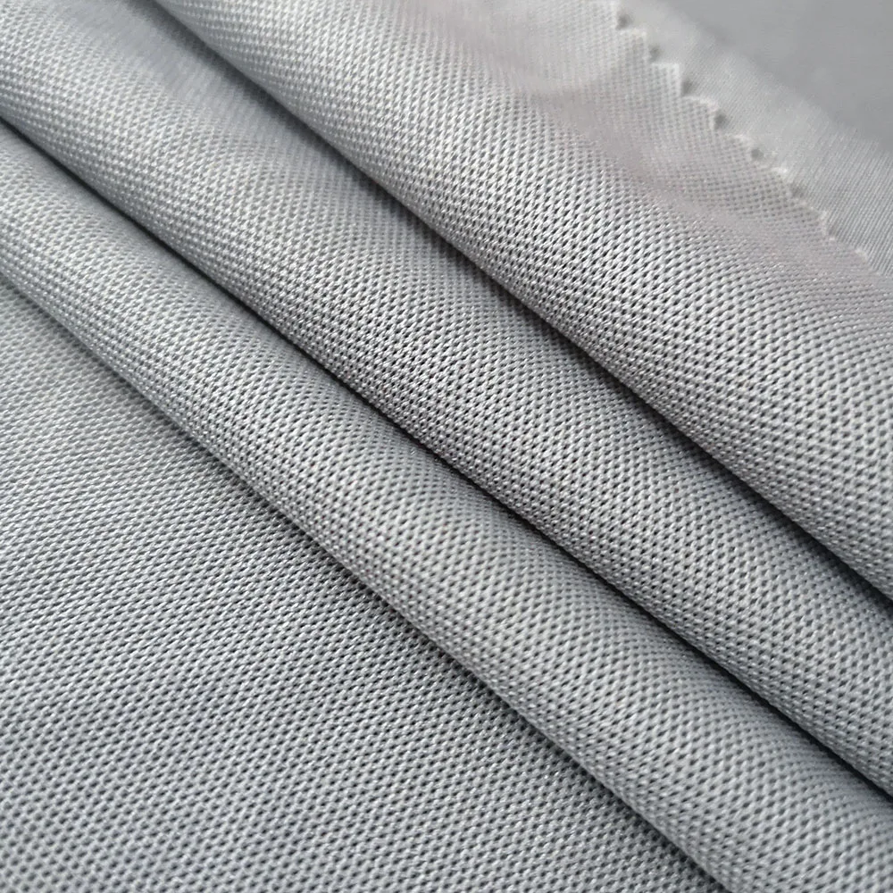 
Chinese factory sell certified polyester knitted soft plain performance pique fabric for polo shirts polo tops RTS PS1Y05 