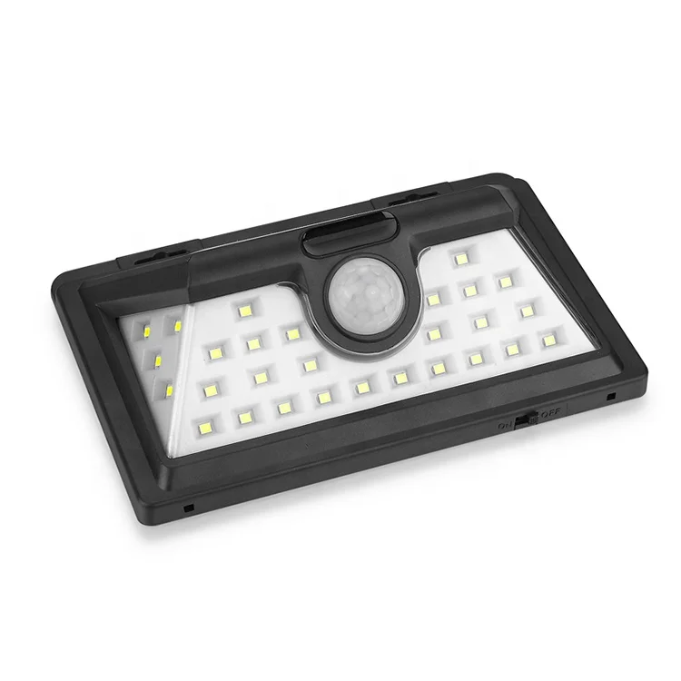 Outdoor PIR motion sensor 32 COB led solar garden light solar wall light garden lamp for Fence Pathway Street