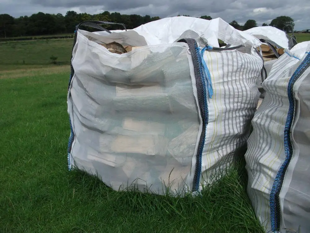 Dapoly Bulk Jumbo Mesh Packaging Sack Packing 1000kg 1ton Big Bag For Firewood
