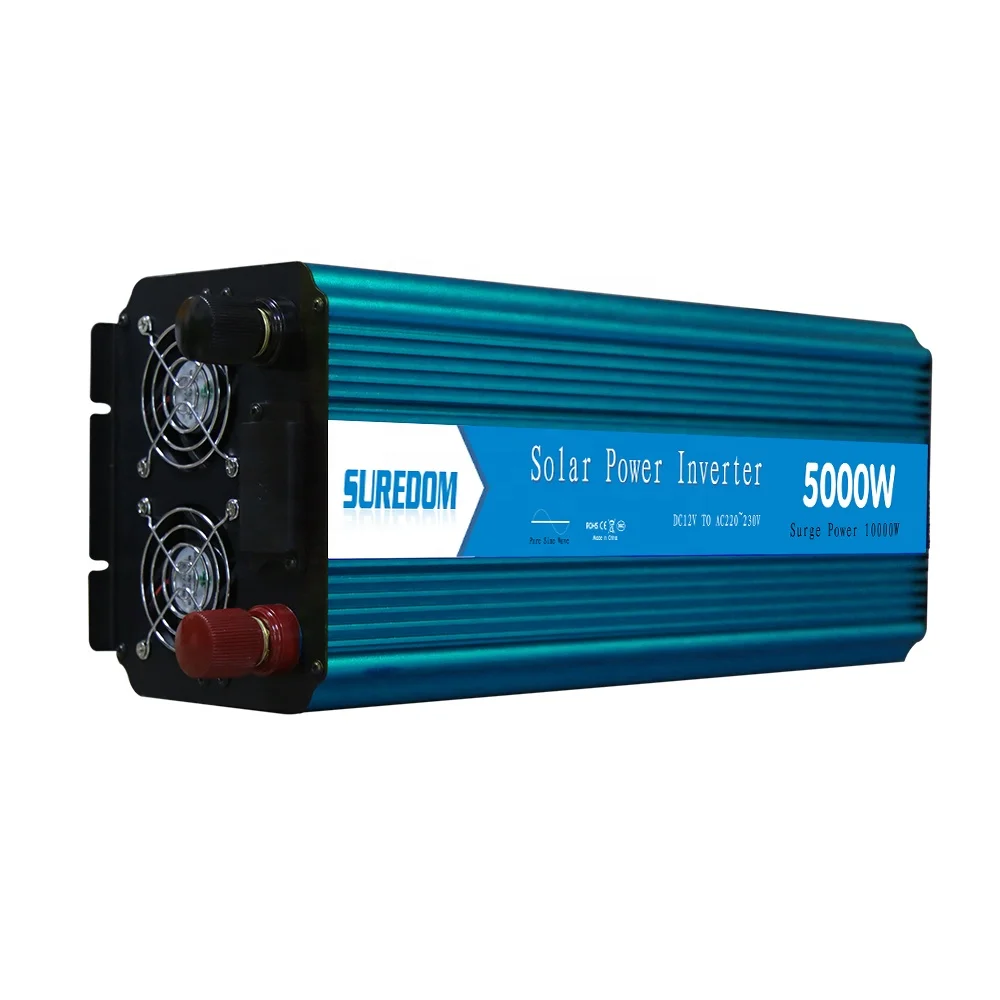 China Suppliers Inverter 5000W Off Grid DC12V/24V To AC110V/220V Pure Sine Wave Converter For Camping And Solar System