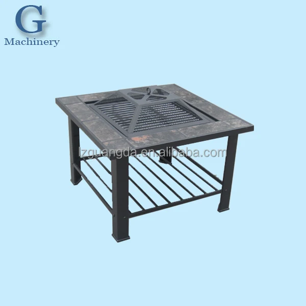 
Hot sale multi-function fire pit table charcoal barbeque fire pit table for home outdoor 