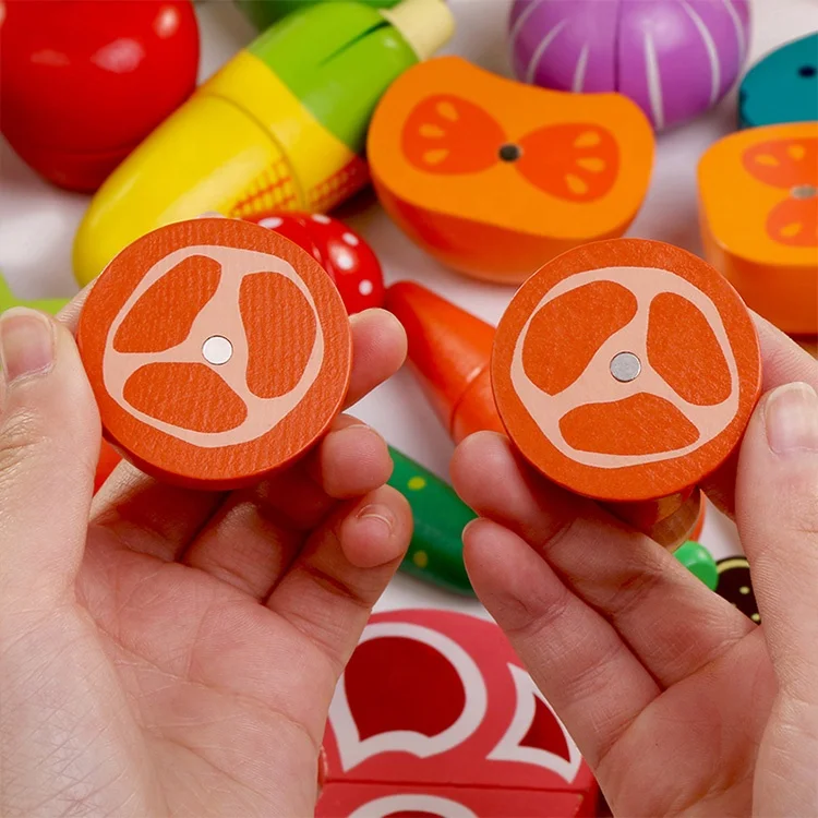 yunhe custom kids kitchen pretend food toys cutting fruits and vegetables toys