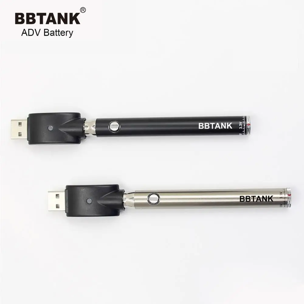 
Super Slim 510 cartridge battery voltages BBTANK Manufacture wholesale price with custom packaging box vapor batteries 