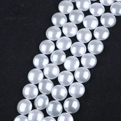 Wholesale Natural White Round South Sea Shell Beads for Jewelry Making