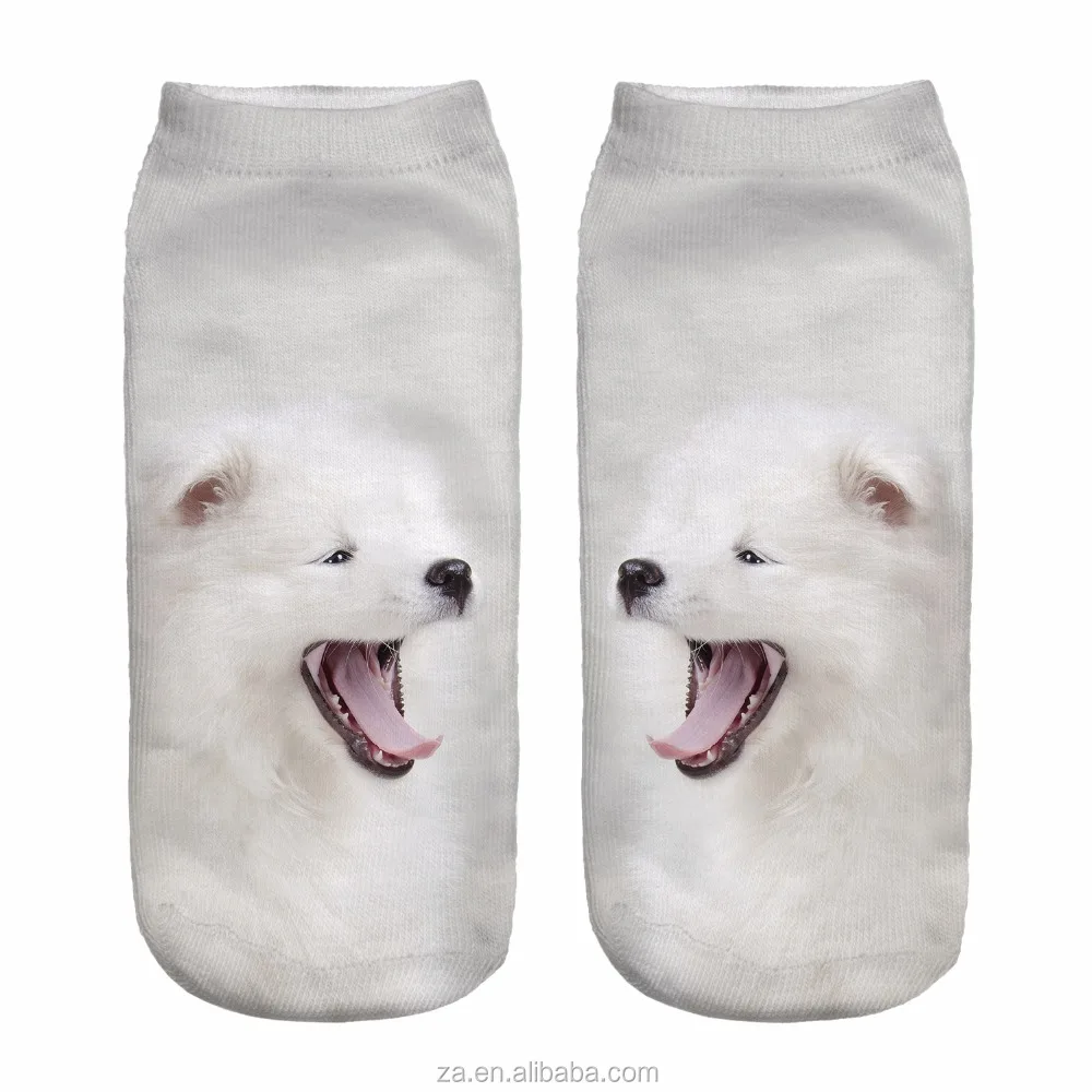 Оптовая продажа, Компрессионные носки Zohra из полиэстера с принтом на заказ, подростковые носки с милым домашним животным