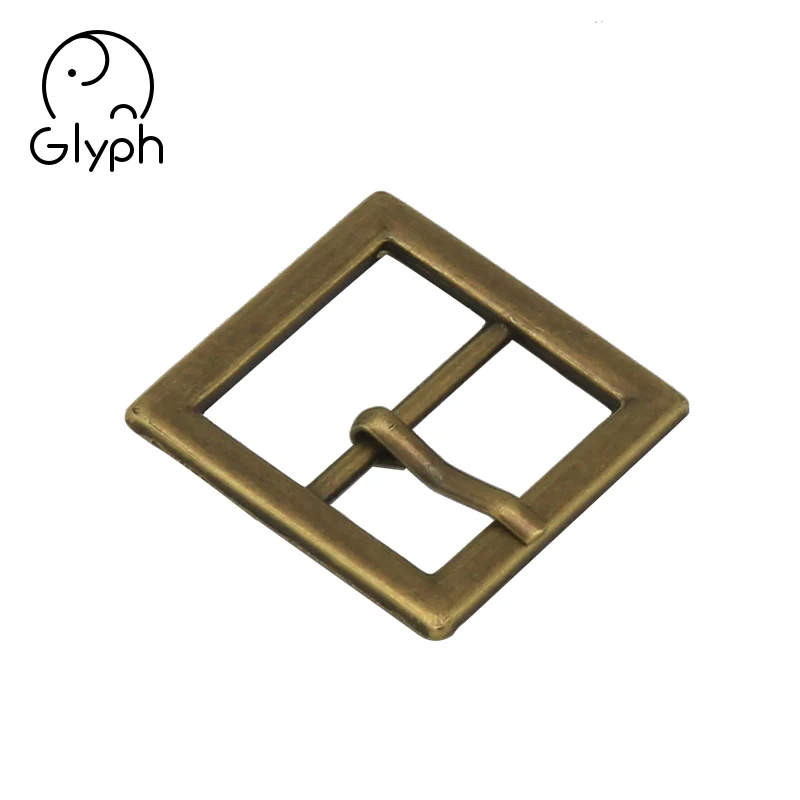 Antique silver brass metal 20mm size square metal buckle belt pin buckle for handbags