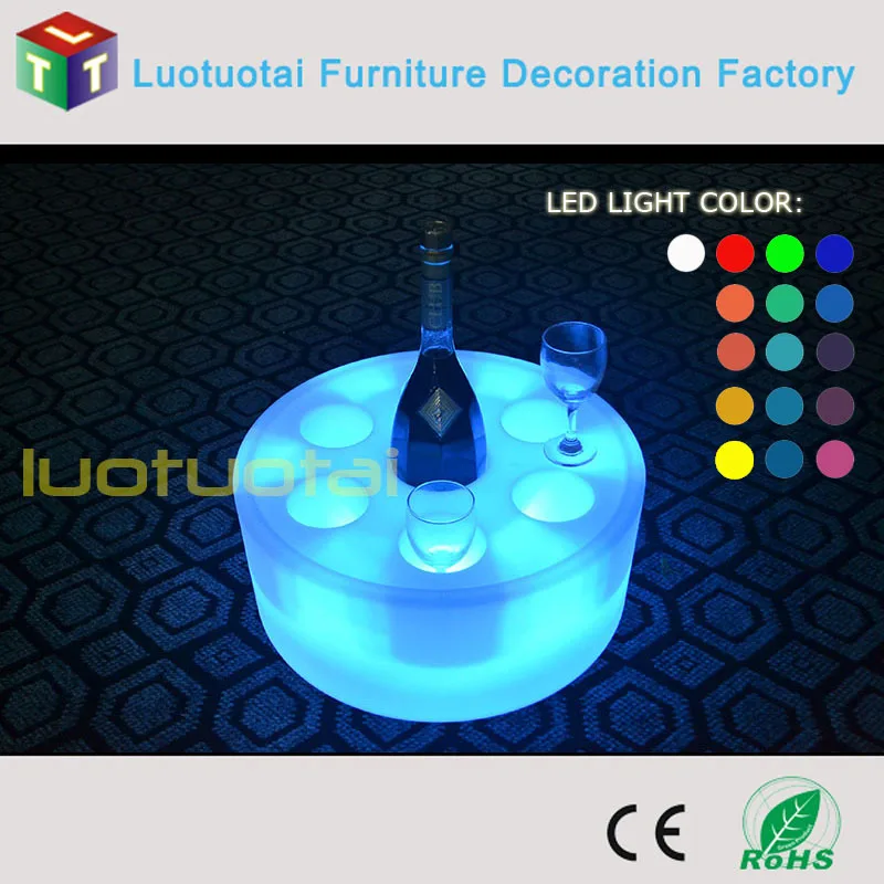 New design Wine Glass Holder Tray Bar Serving Tray Led Bar Tray LTT-WB08D